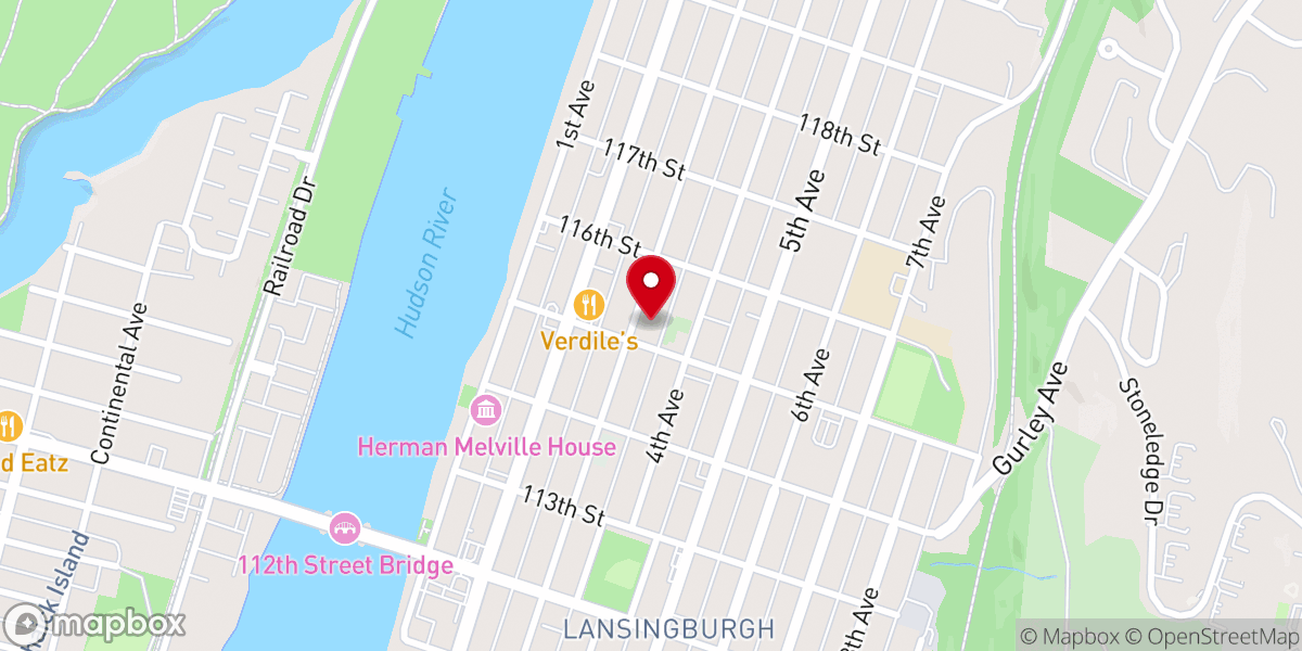 Map showing location of Cornerstone Community Church of Lansingburgh