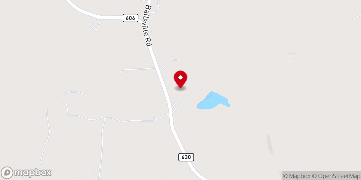 Map showing location of Fairview Farm Events