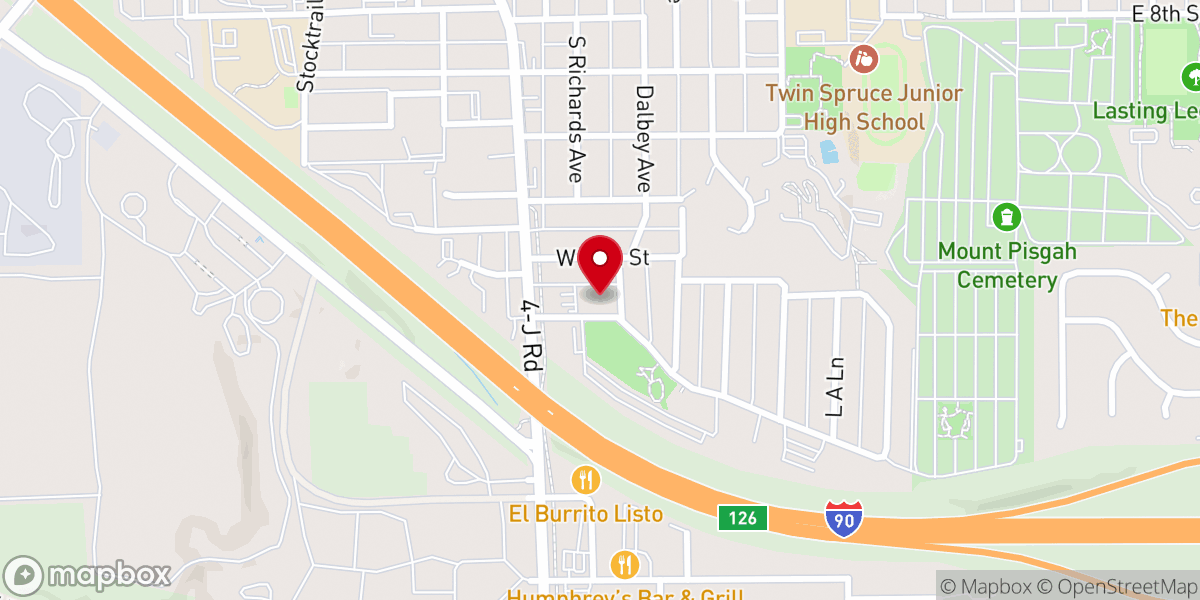 Map showing location of Church of Christ