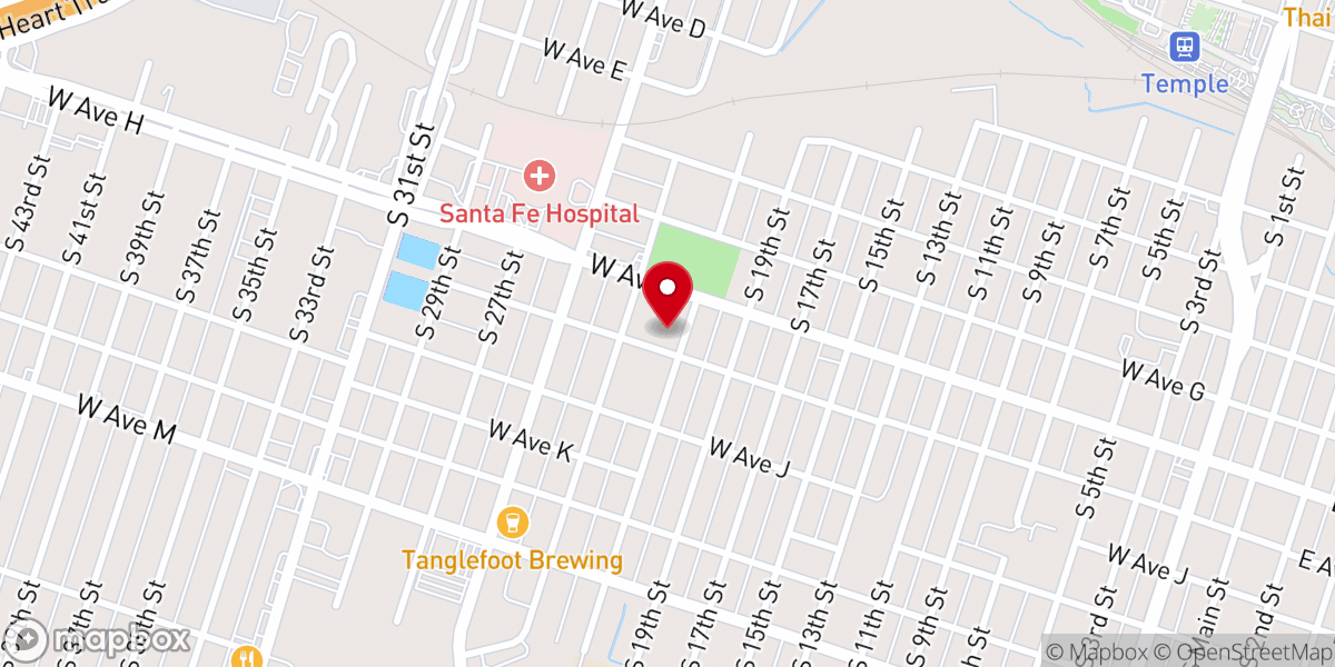 Map showing location of FTL Church