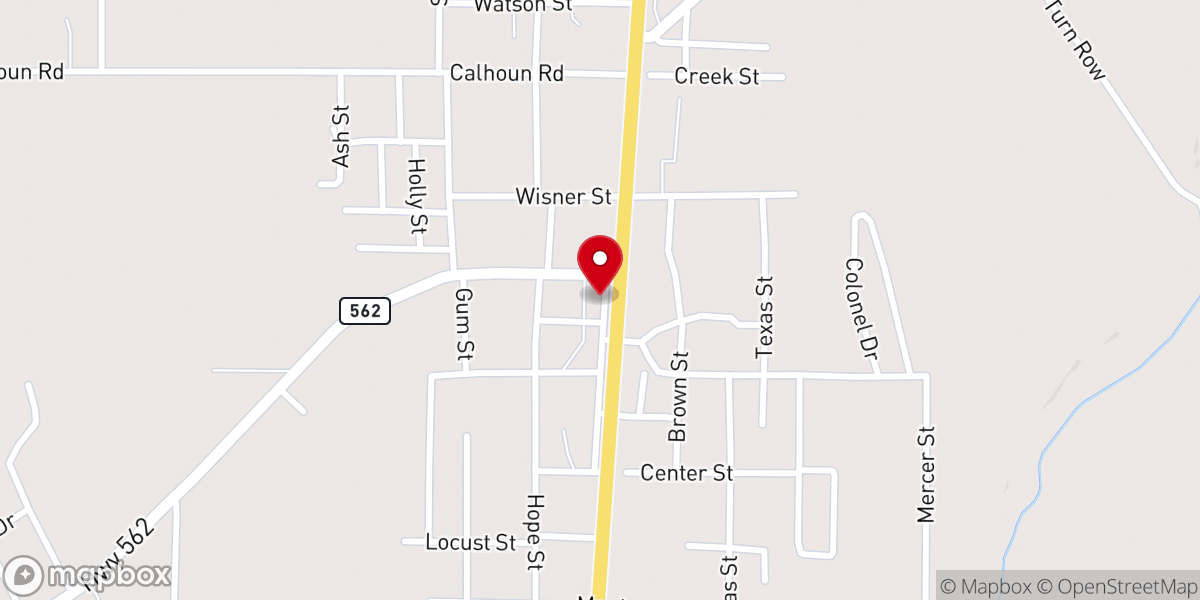 Map showing location of Town Of Wisner