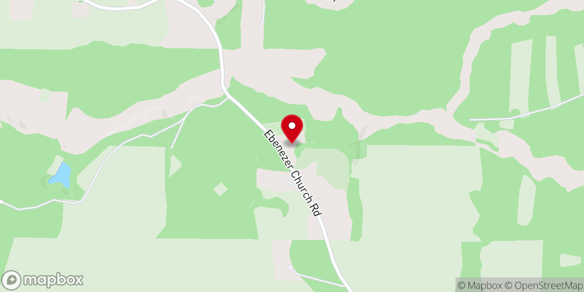 Map showing location of Ebenezer Assembly of God Church