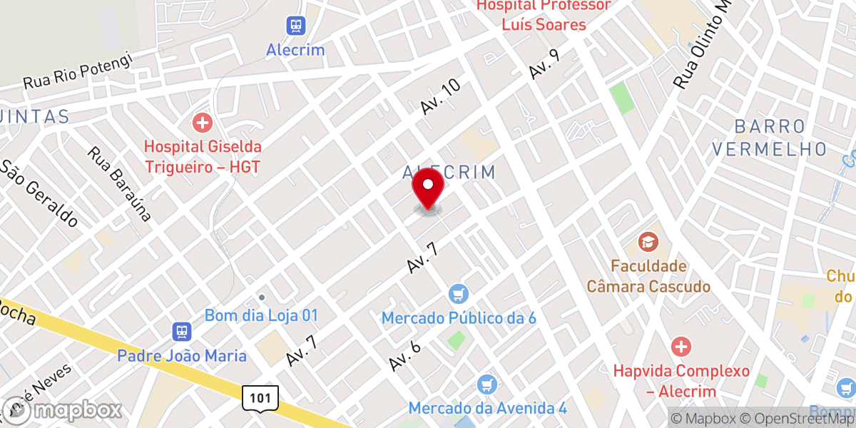 Map showing location of Capela Nossa Senhora Stella Maris