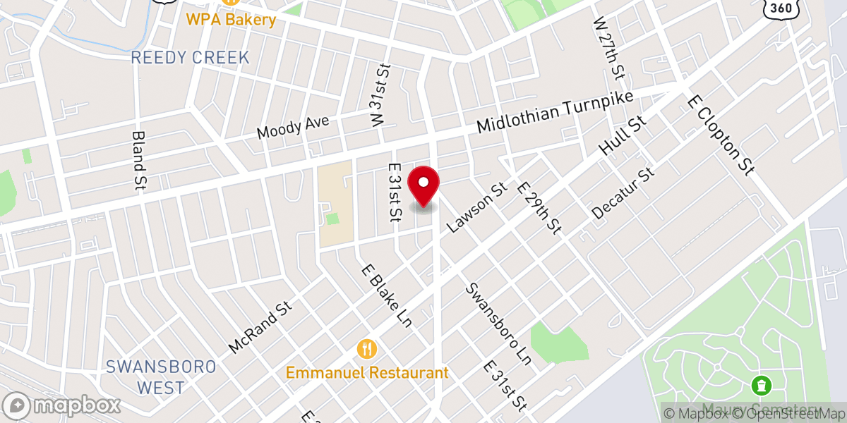 Map showing location of Koinonia Independent Methodist Church