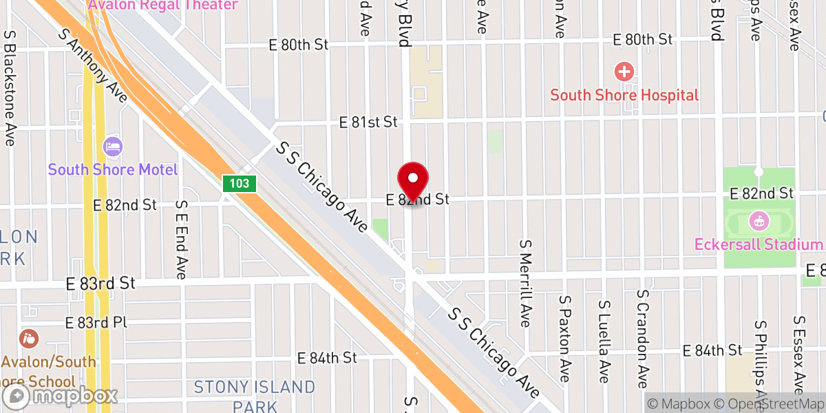 Map showing location of New Life Church
