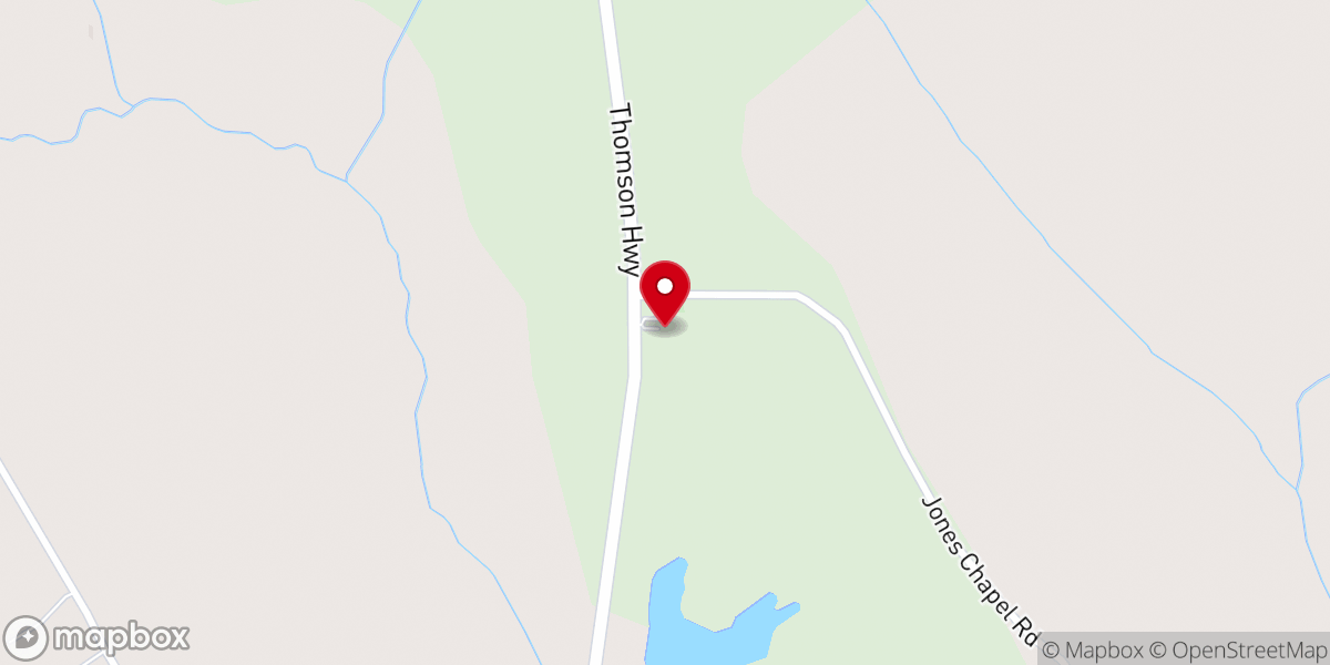 Map showing location of Loco Holiness Church