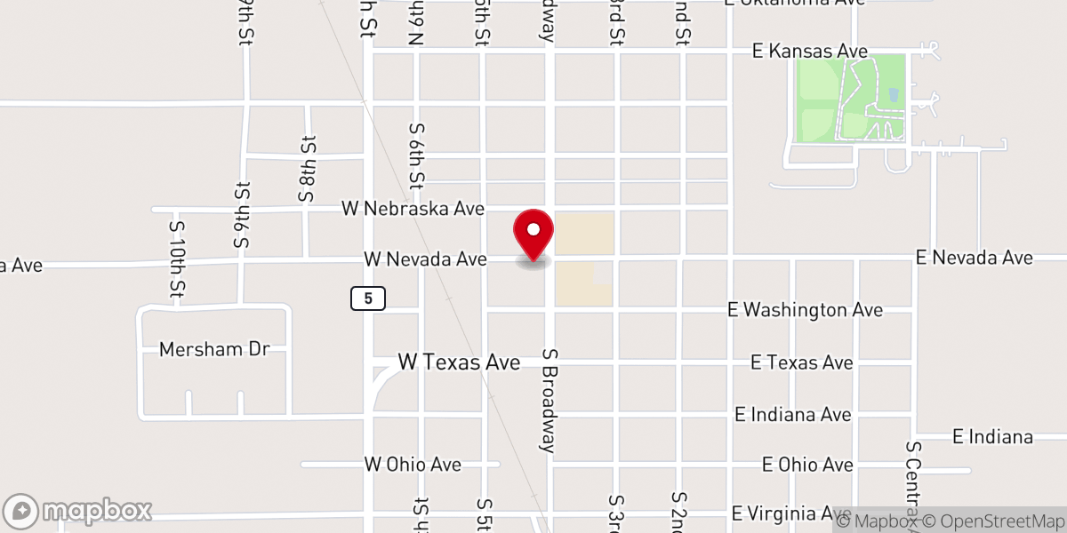 Map showing location of Walters Church of Christ