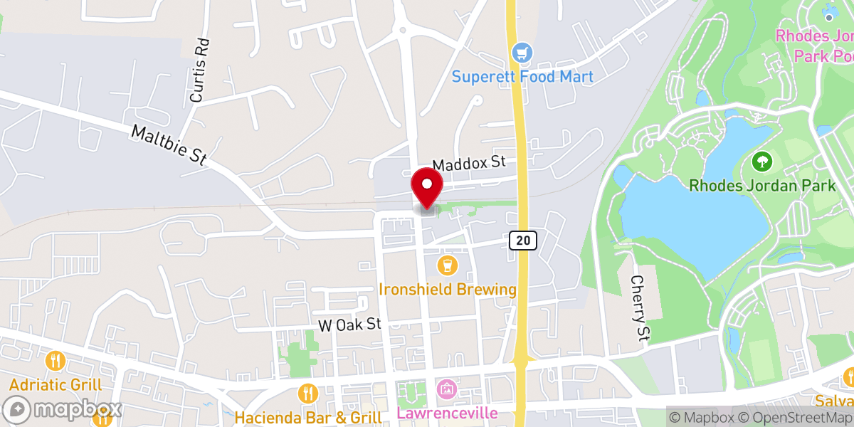 Map showing location of The Pentecostals of East Atlanta / Los Pentecostales del Este de Atlanta