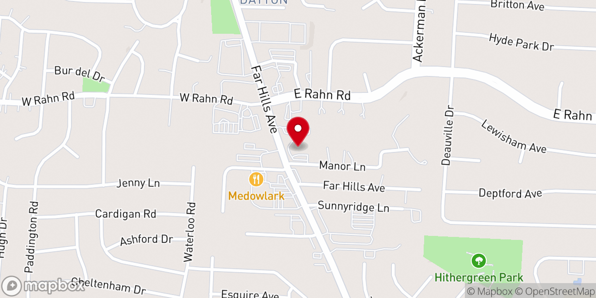 Map showing location of St. George's Episcopal Church