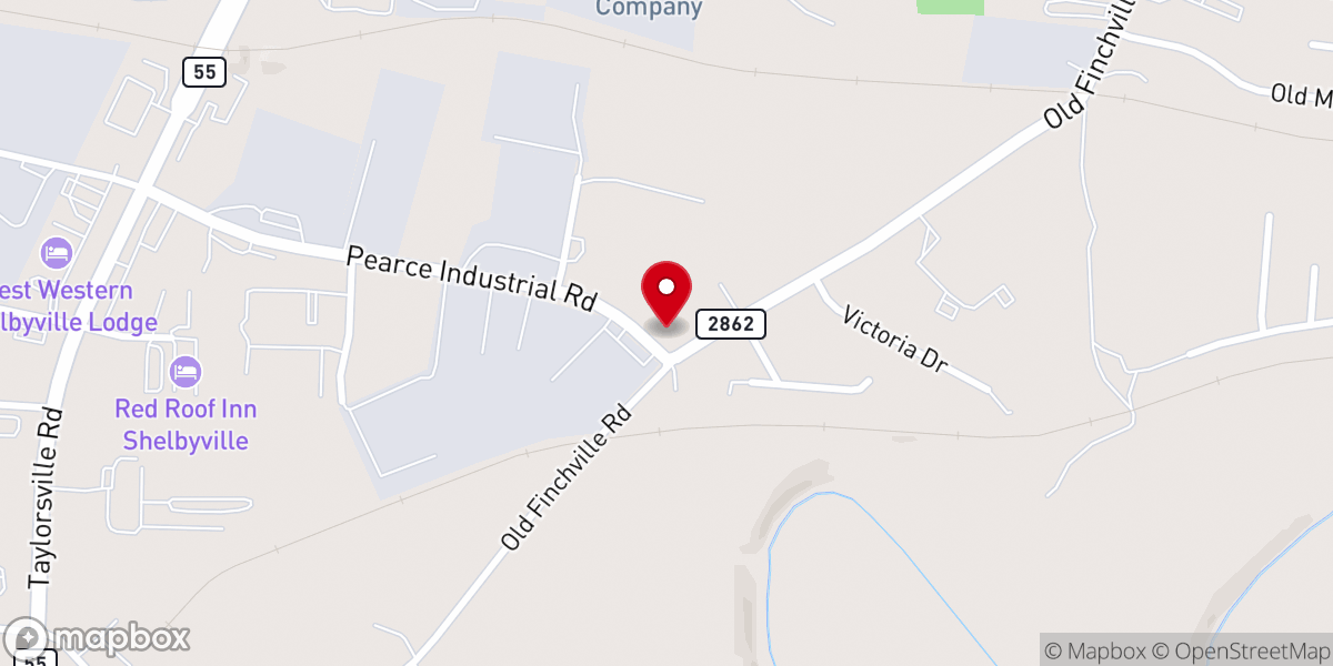 Map showing location of Shelbyville Christian Assembly