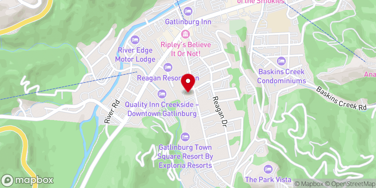 Map showing location of St. Mary's Catholic Church