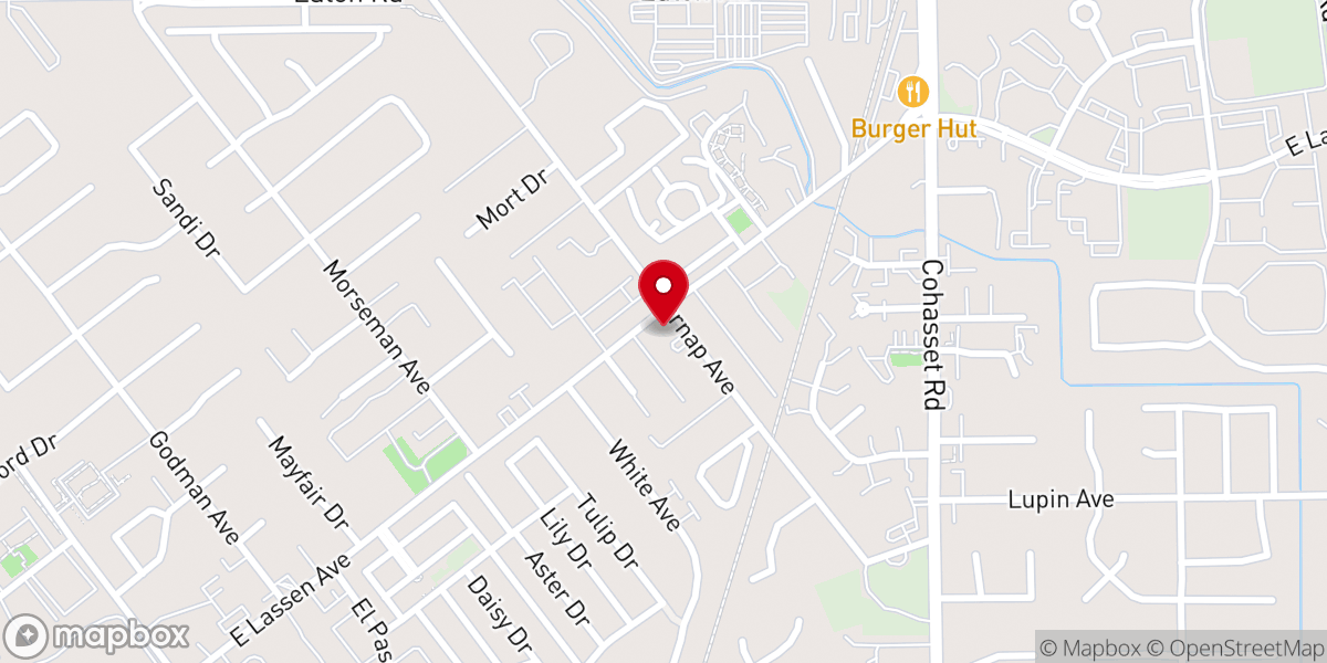 Map showing location of Church of Christ