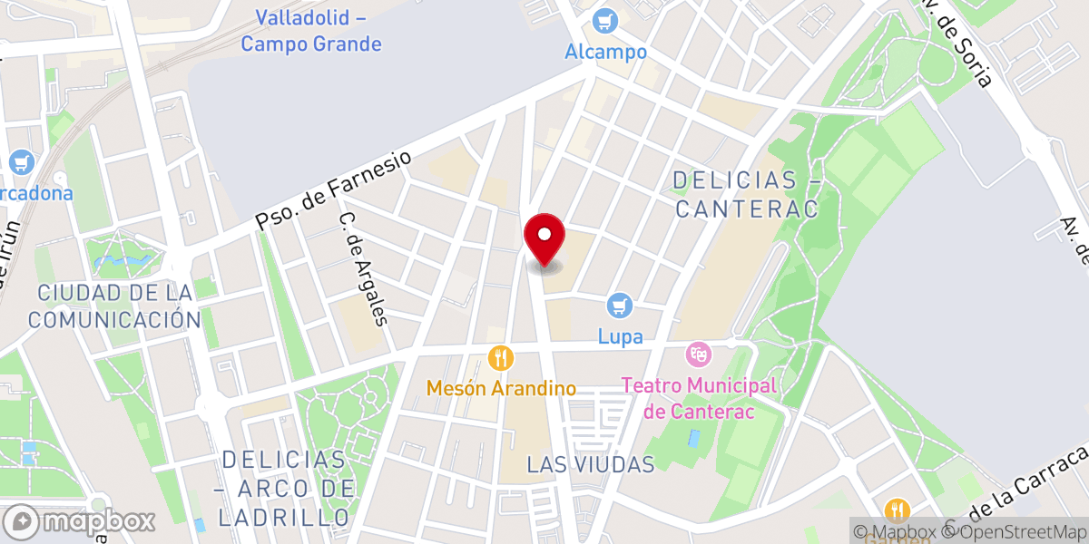 Map showing location of Parroquia de Nuestra Señora del Carmen