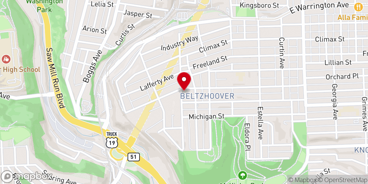 Map showing location of Full Life Cathedral of Deliverance Ministries