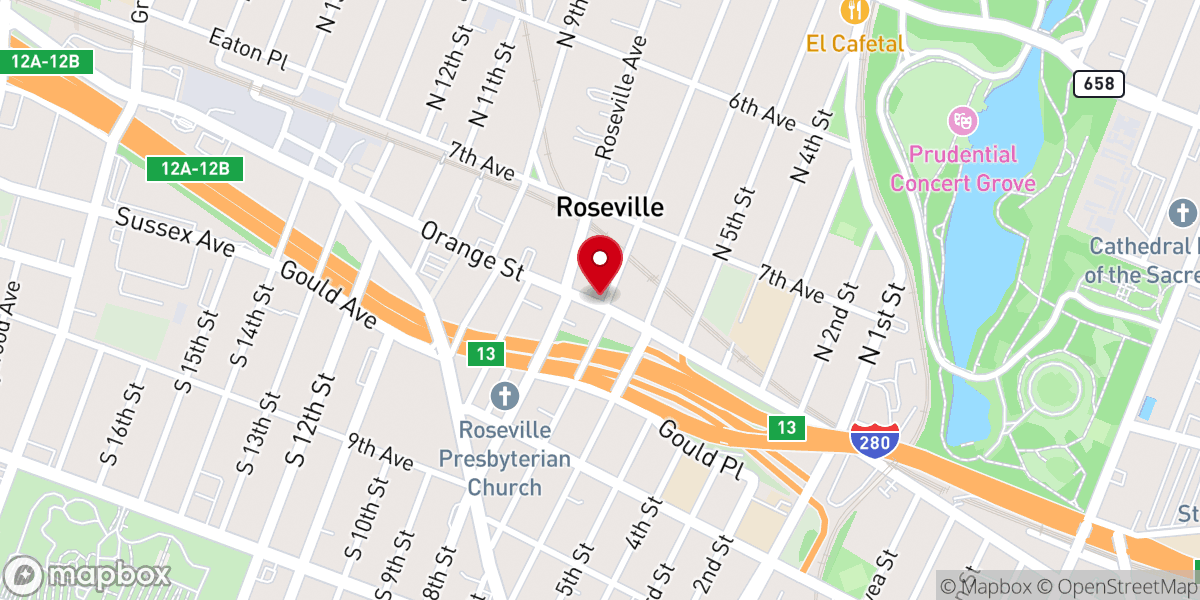 Map showing location of Liberty Temple Universal Church