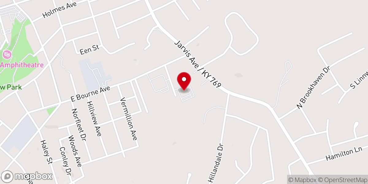 Map showing location of Heritage Hope Church of God