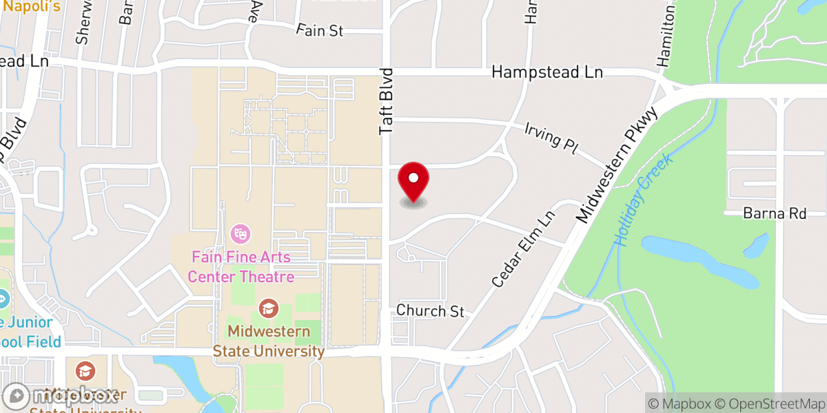 Map showing location of First Presbyterian Church