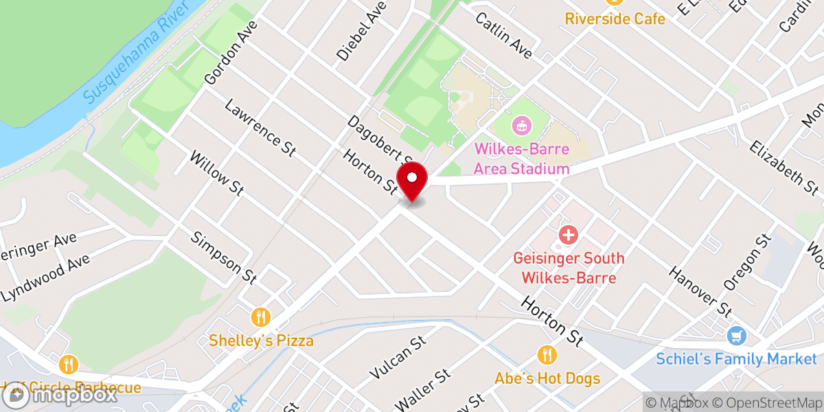 Map showing location of Living Hope Bible Church