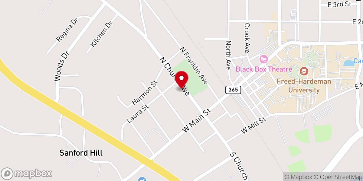 Map showing location of Henderson Car Care