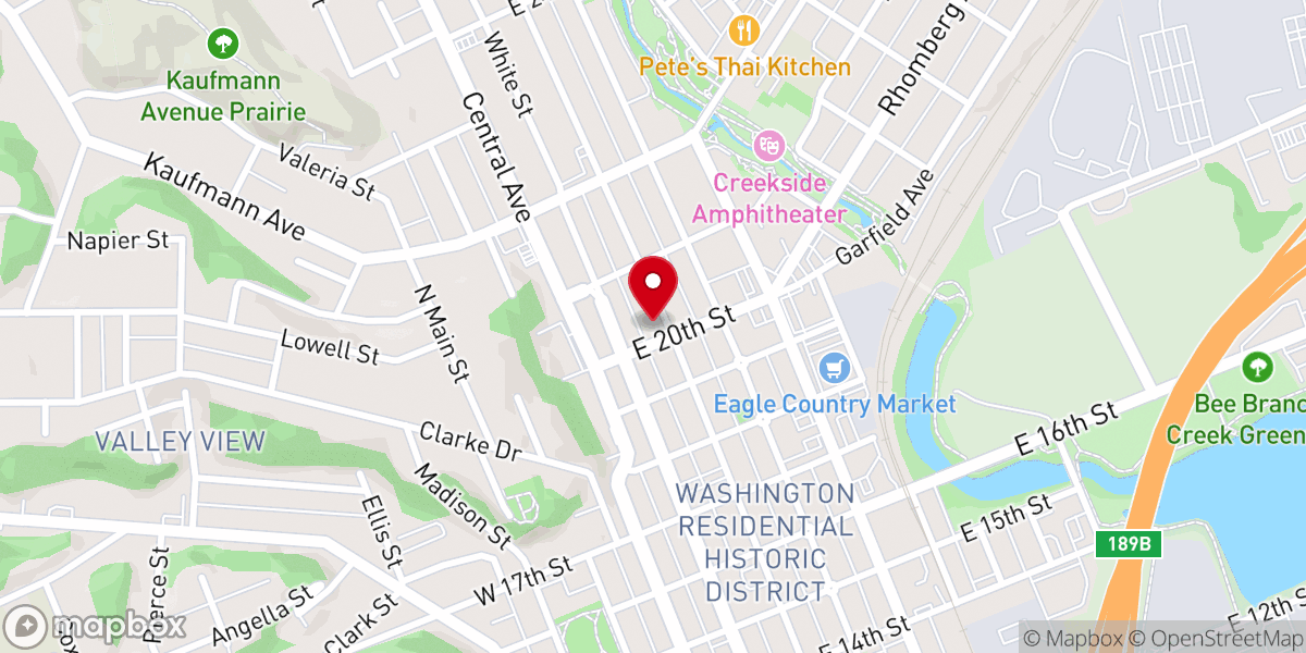 Map showing location of St. Paul Evangelical Lutheran Church
