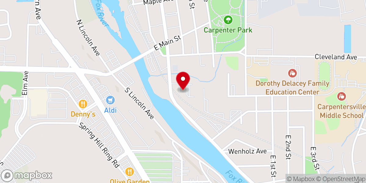 Map showing location of Testament of Love Church