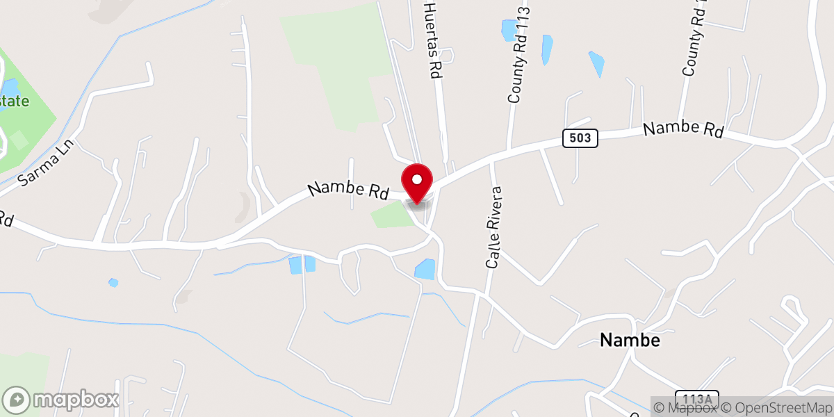 Map showing location of Sacred Heart Church