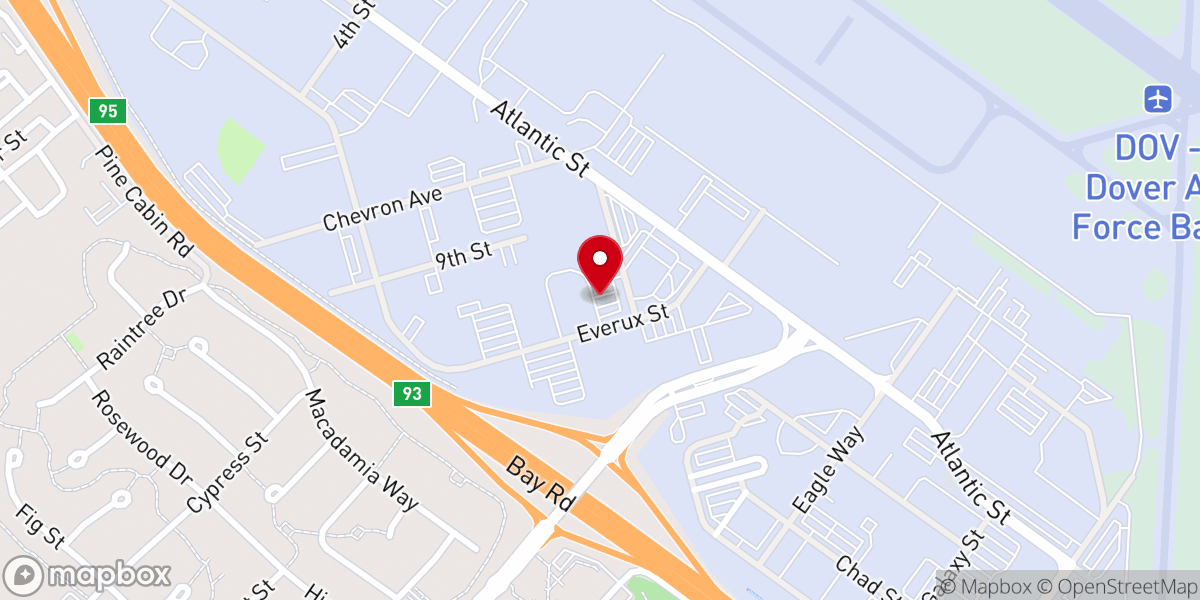 Map showing location of Base Chapel