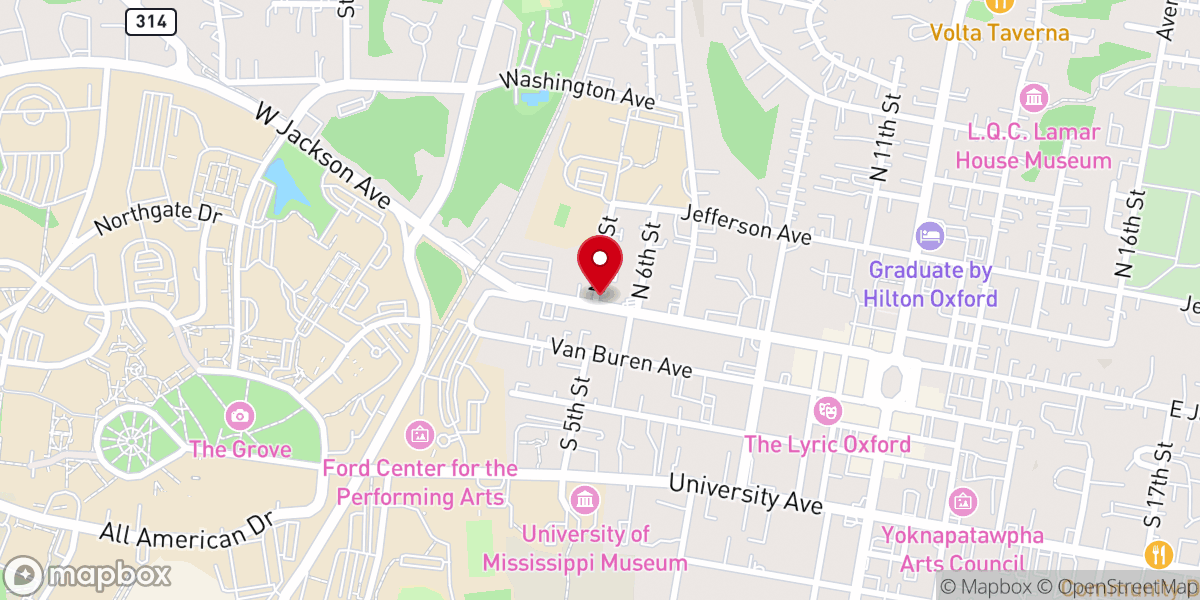 Map showing location of Christ Temple CME