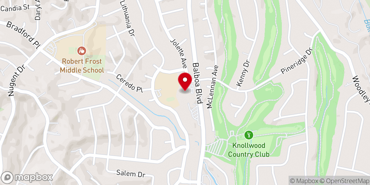 Map showing location of Bethlehem Lutheran Church & School