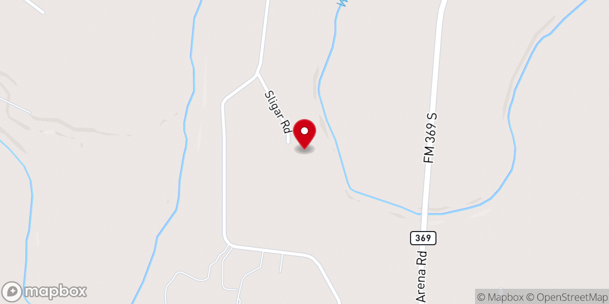 Map showing location of Daisy Place @ Wichita River Retreat
