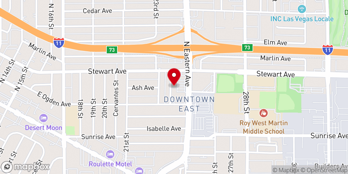 Map showing location of nothing