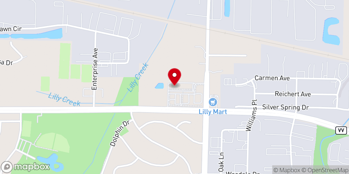 Map showing location of Children of America Menomonee Falls