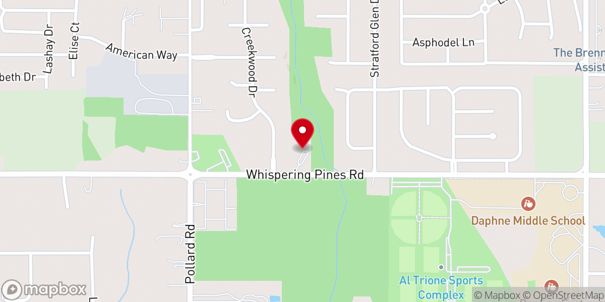 Map showing location of Holy Trinity Lutheran Church