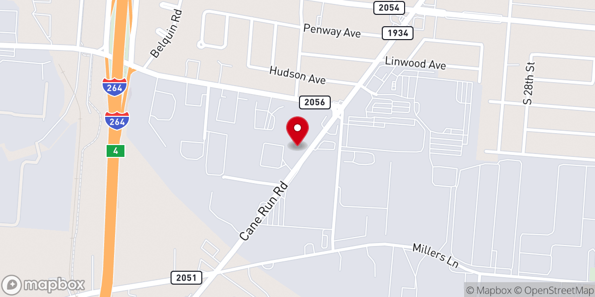 Map showing location of Mount Vernon Missionary Baptist Church