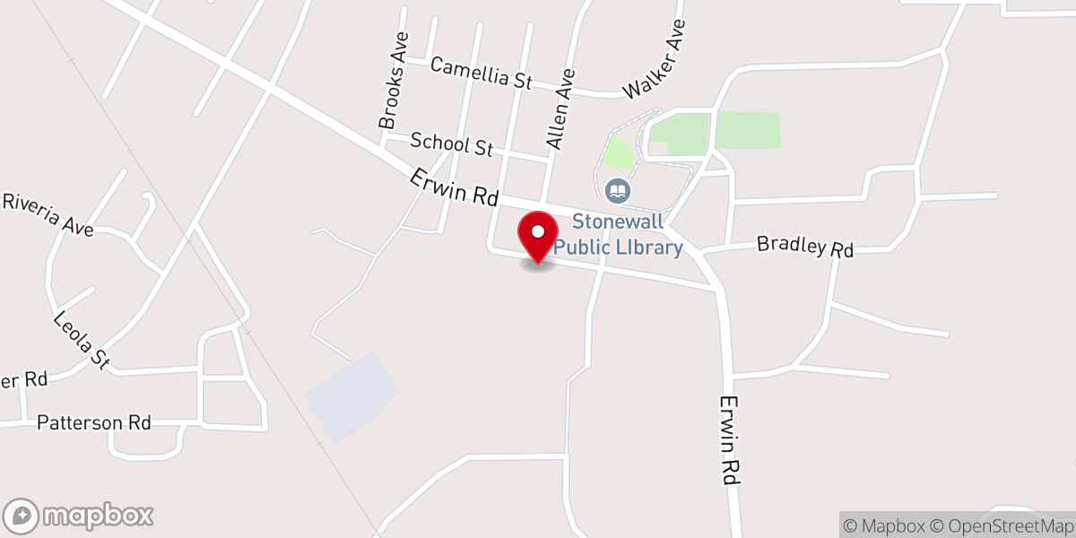 Map showing location of First Baptist Church