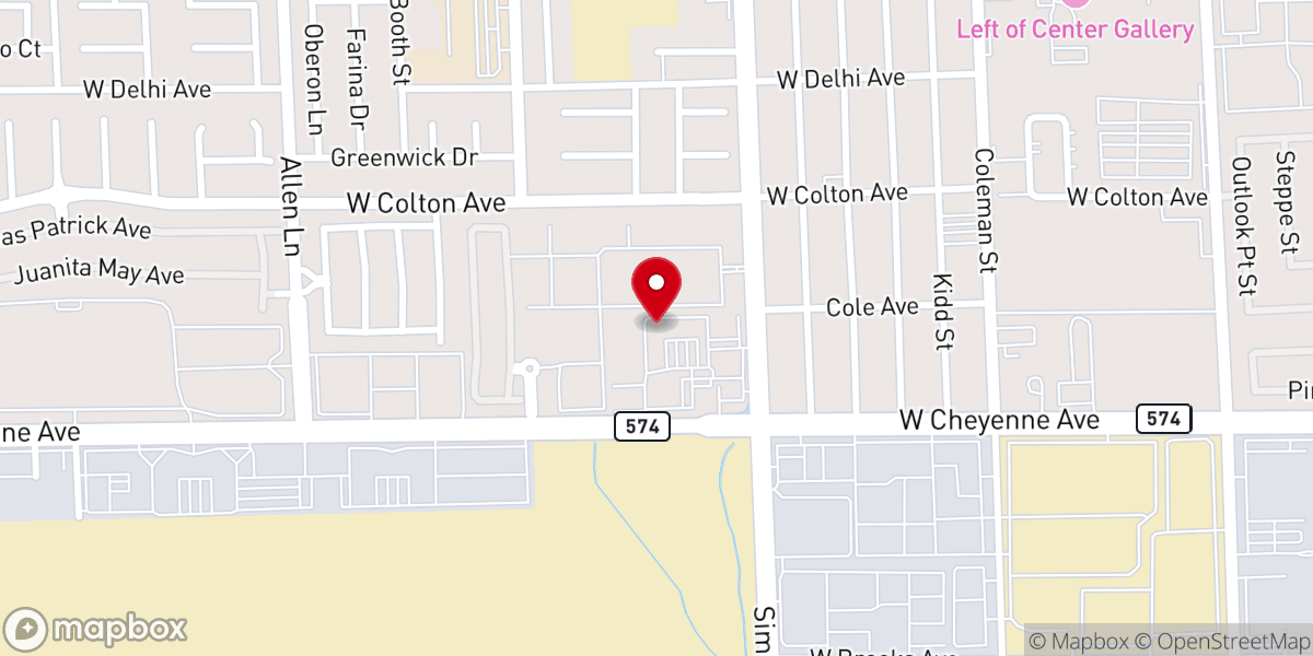Map showing location of Santuario de San Benito Parish Hall