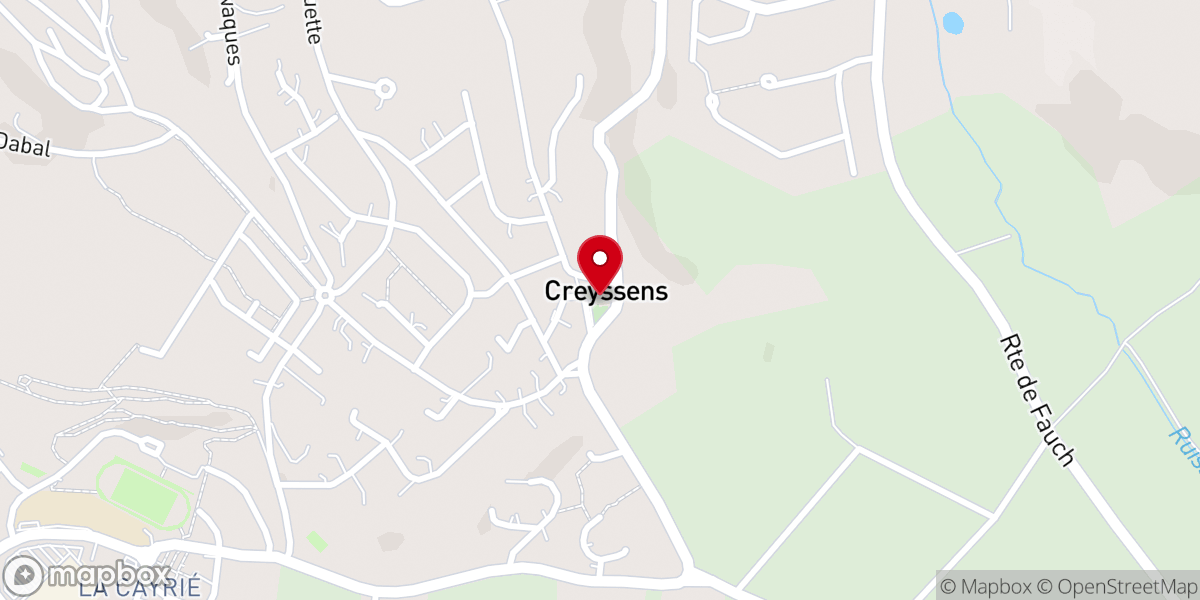 Map showing location of Église Saint Sernin de Creyssens