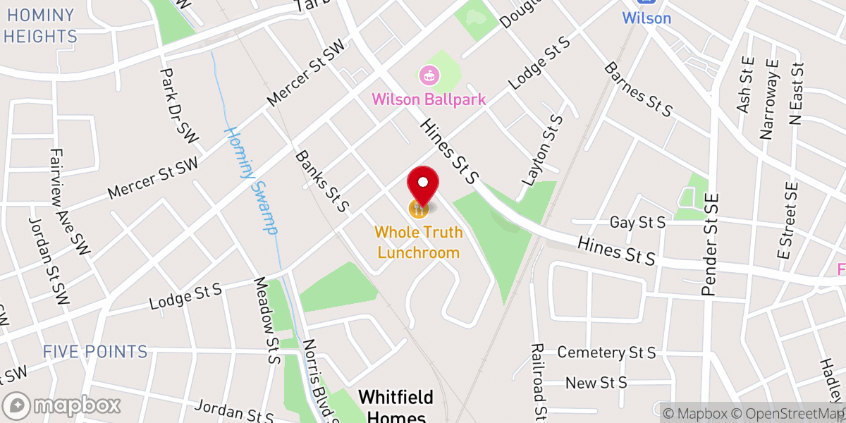 Map showing location of Church of the Lord Jesus Christ - Wilson, NC