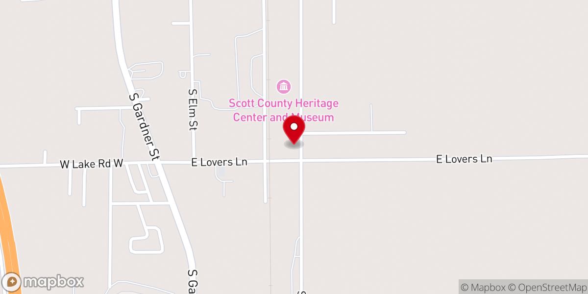 Map showing location of American Legion Post 234