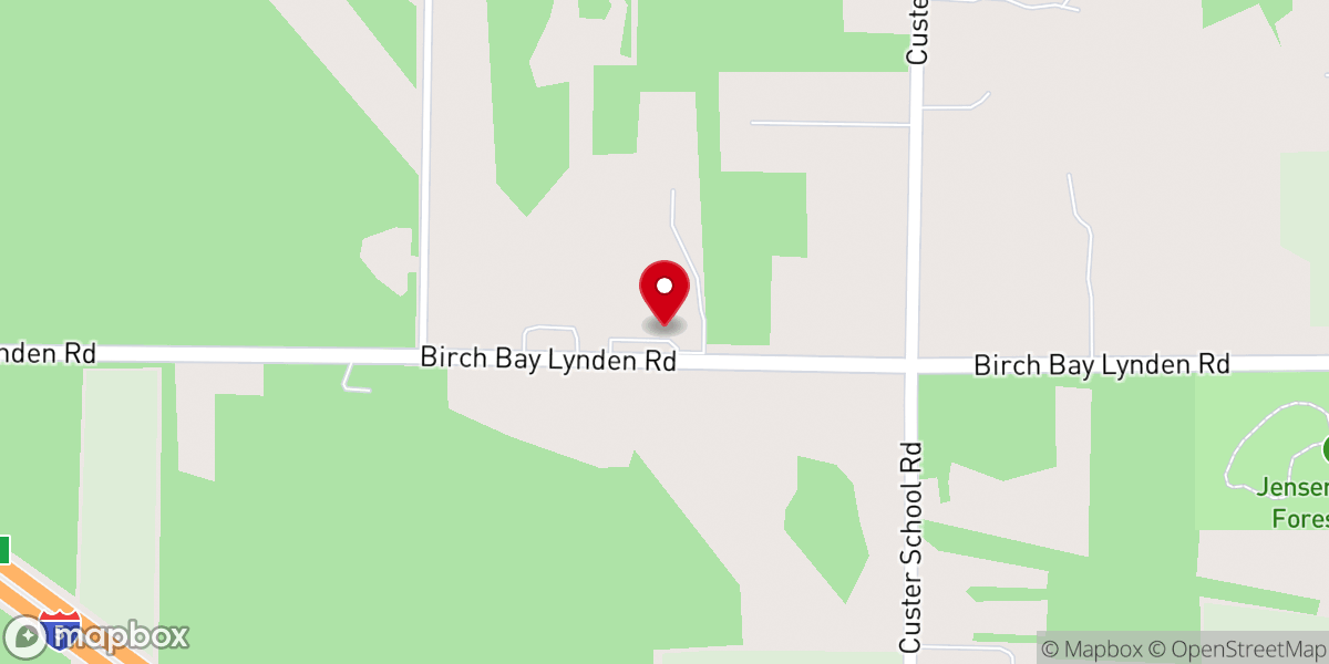 Map showing location of Custer Sportsmens Club Inc