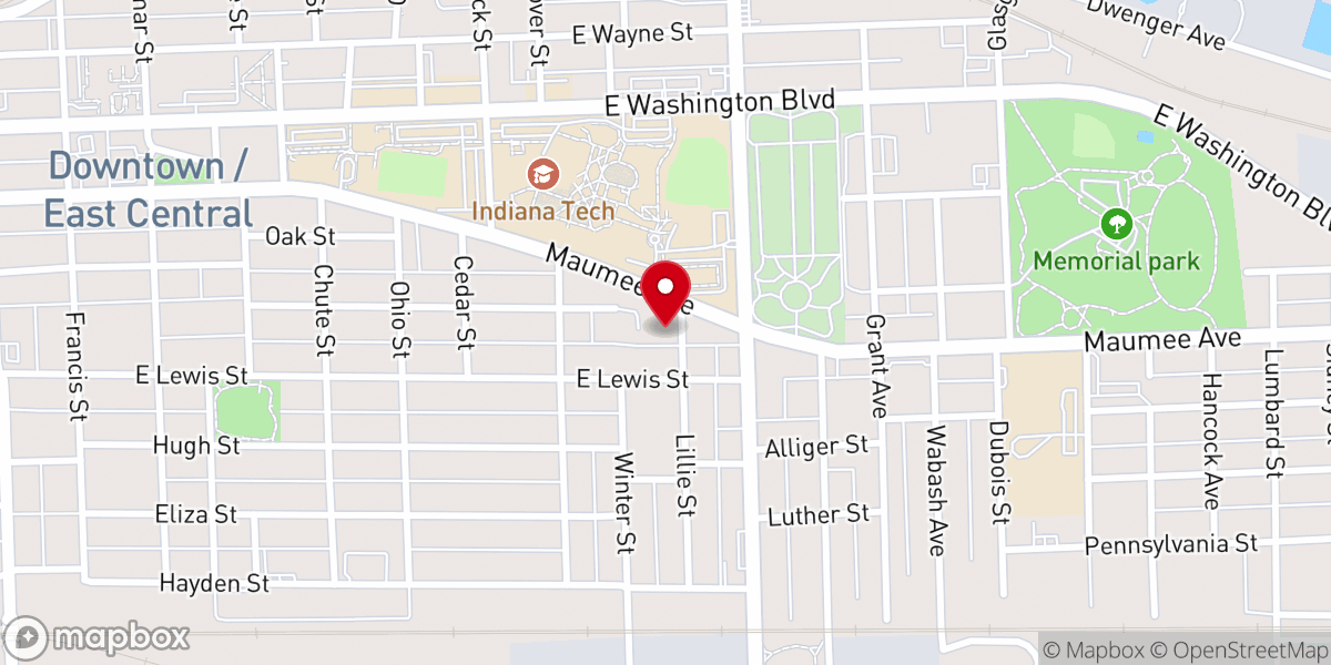 Map showing location of Mount Carmel