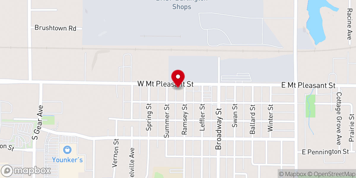 Map showing location of St Paul United Church-Christ