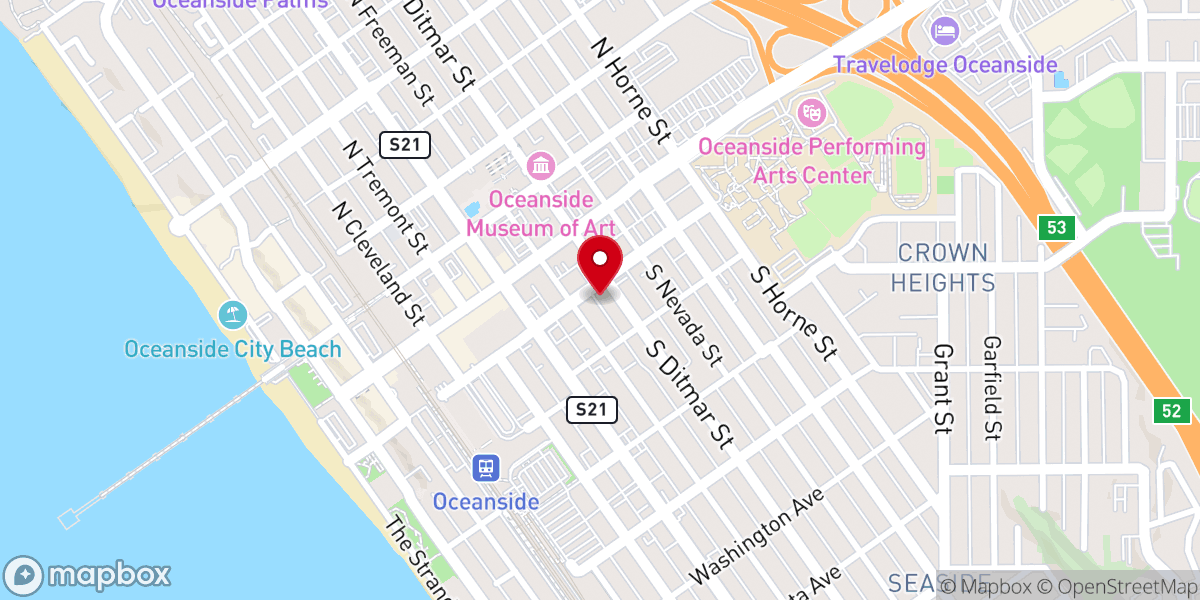 Map showing location of Calvary Chapel Living Hope
