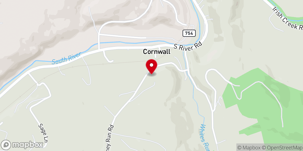 Map showing location of Marvin United Methodist Church