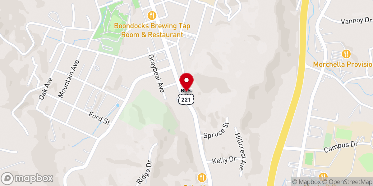 Map showing location of Providence Reformed Baptist Church