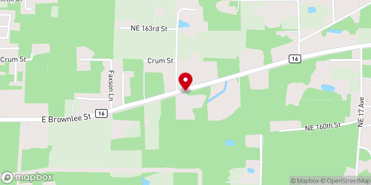 Map showing location of Grace Community Fellowship