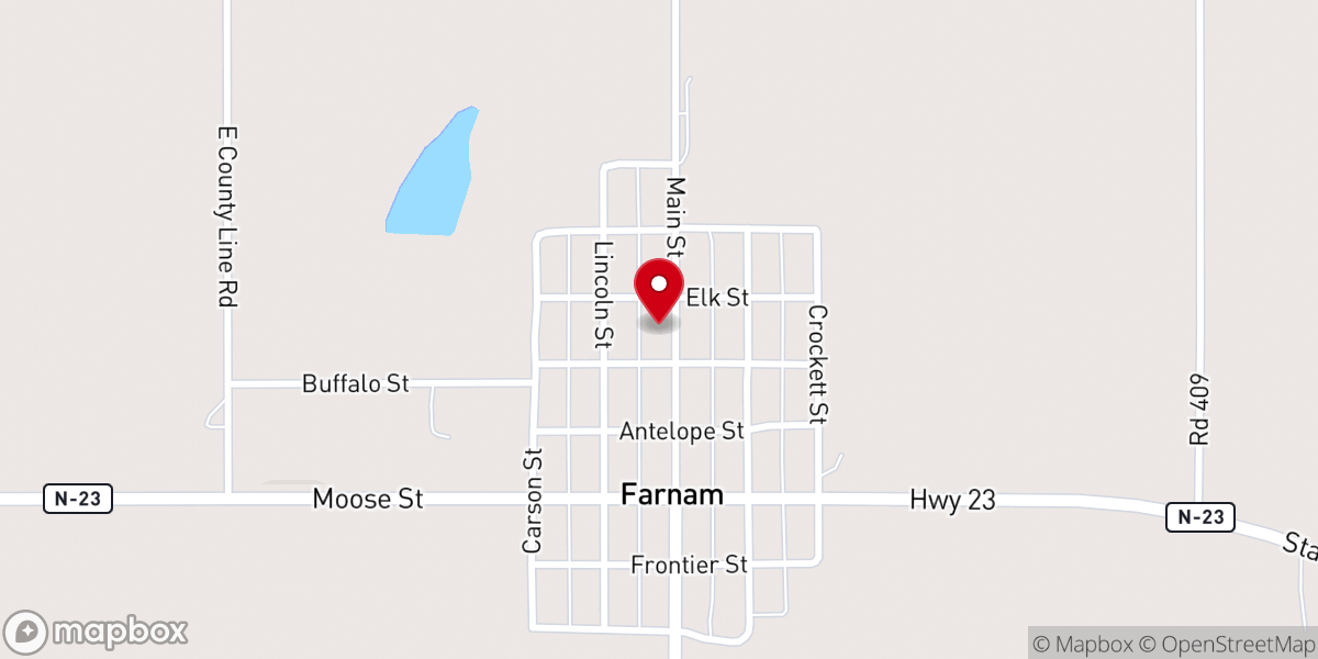 Map showing location of St. Joseph Catholic Church