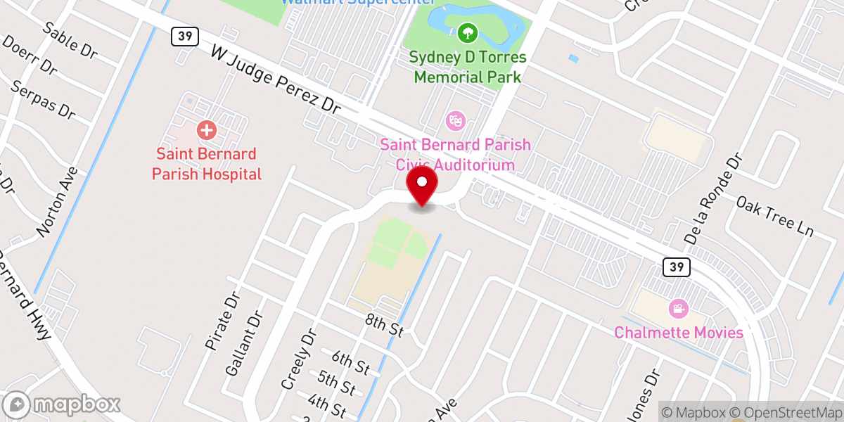 Map showing location of Iglesia del Nazareno Camino de Santidad