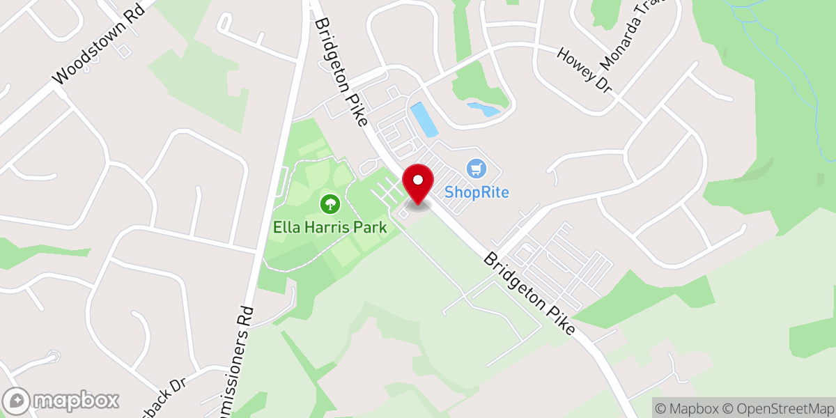 Map showing location of Inspira Offices, Mullica Hill Church