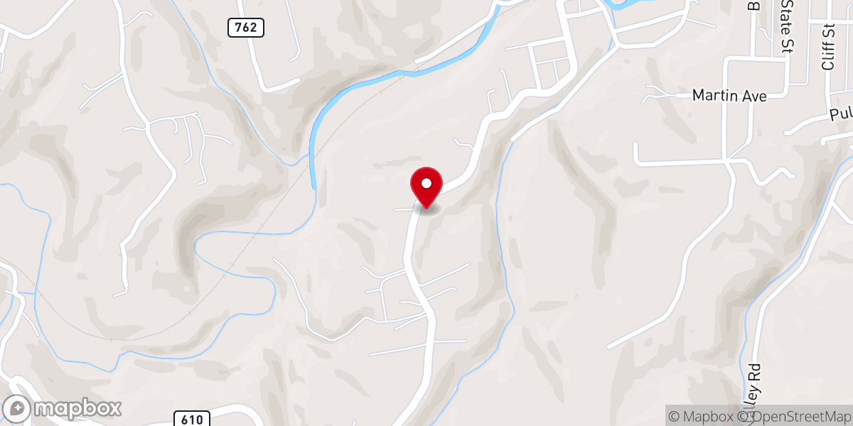 Map showing location of New Hope Baptist Chapel
